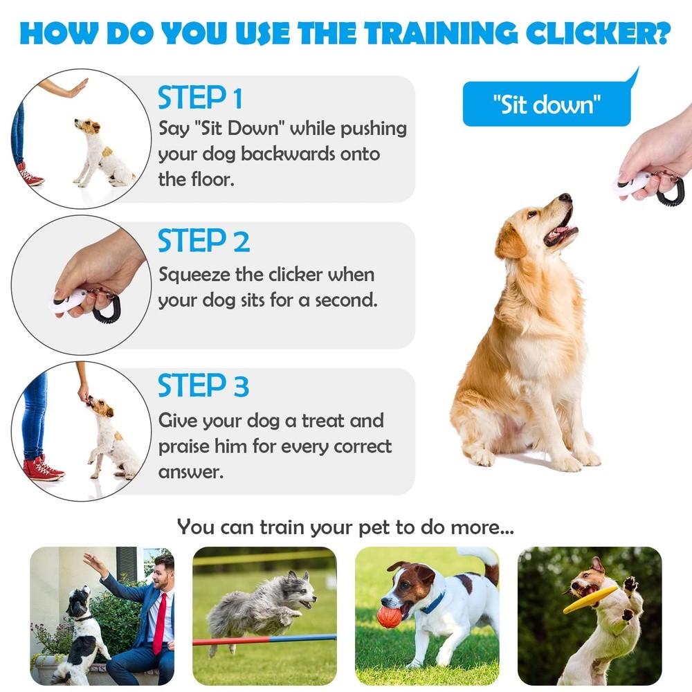 Dog Training Clicker with Wrist Strap