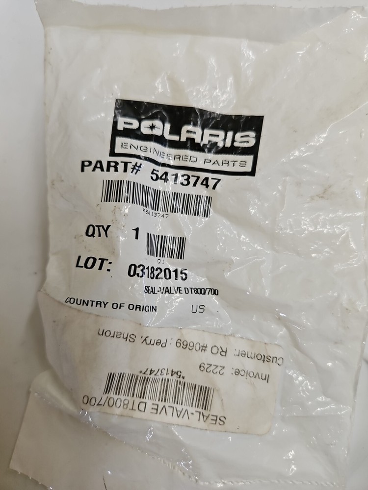 Polaris 5413747 Cylinder Valve Seal