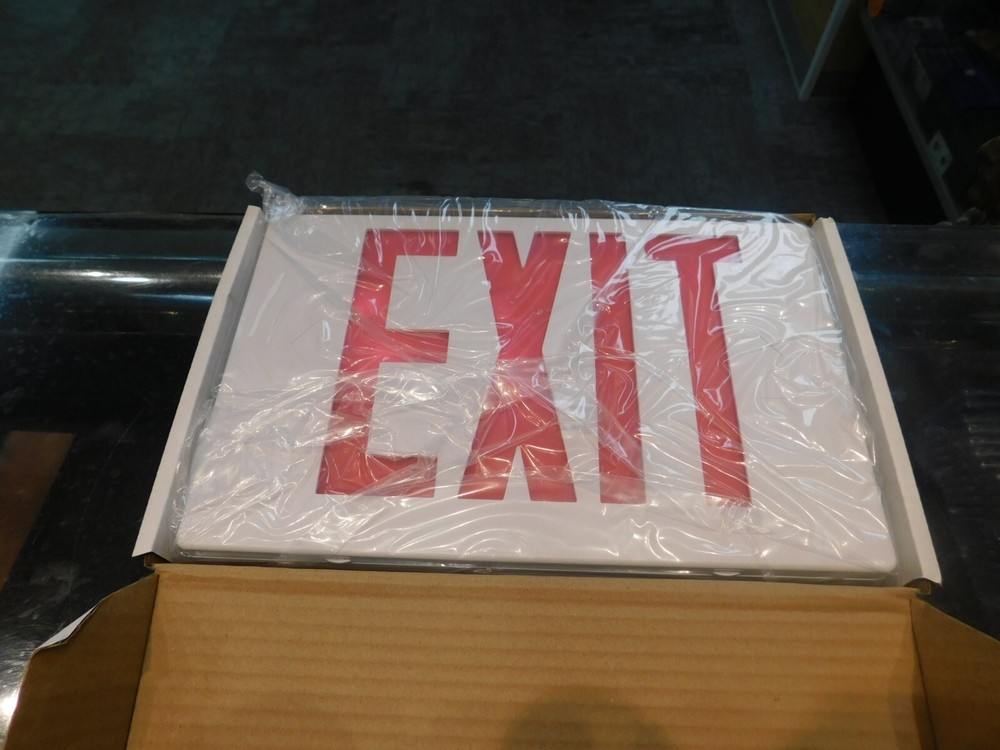 Cooper Lighting APCR All-Pro Thermoplatic Exit/Emergency Combo Brand New
