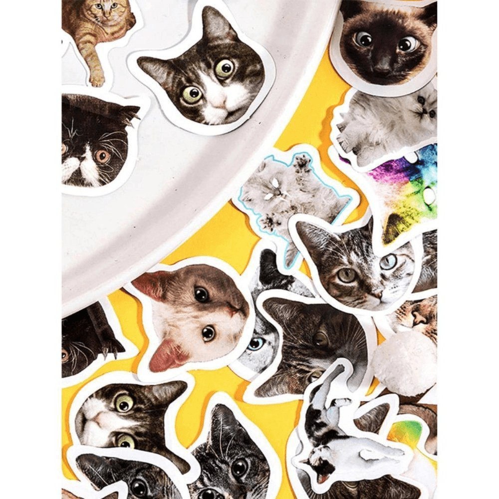 46pcs Cat Print Stickers