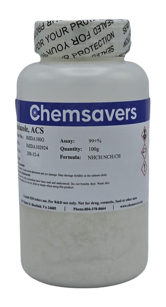 Imidazole, ACS, 99+%, 100g