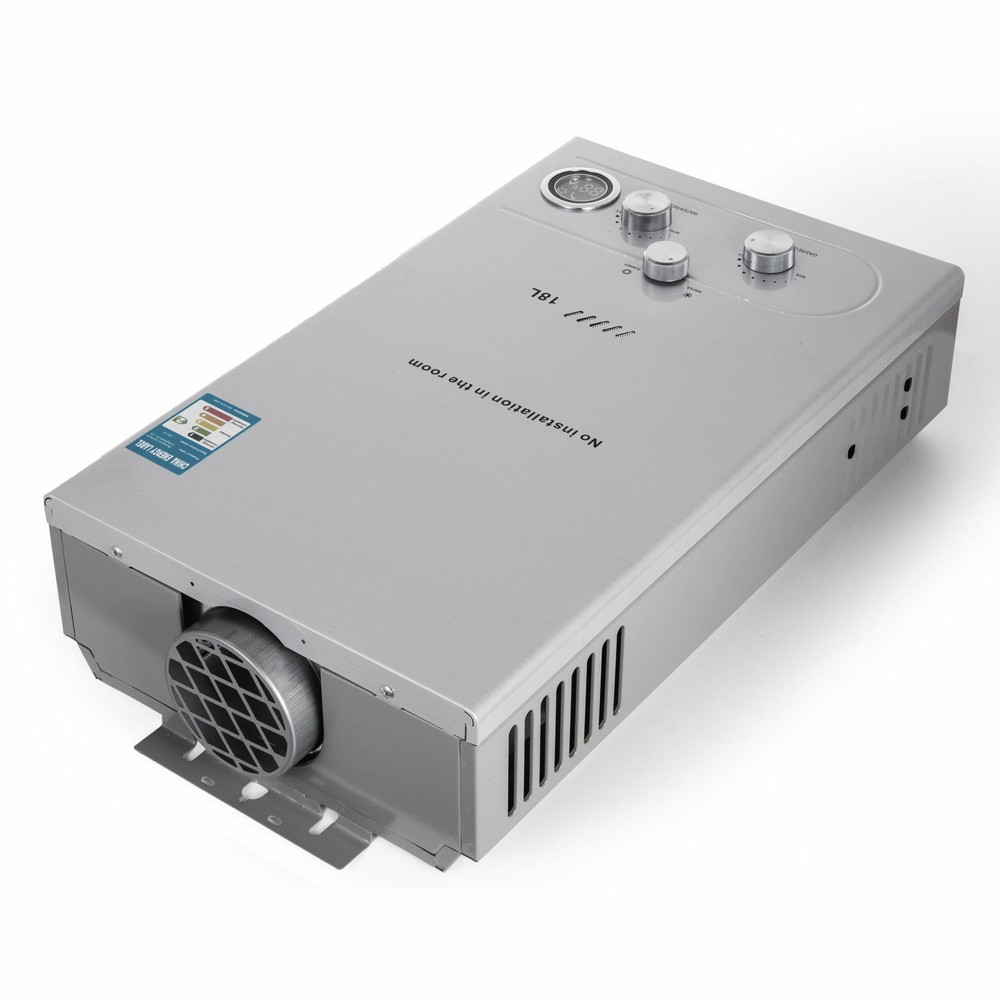 18L 5GPM Tankless Natural Gas Hot Water Heater On-Demand Instant Boiler w/Shower