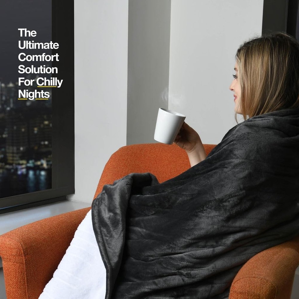 king Heated Blanket, Machine Washable Extremely Soft & Comfortable Blanket Th...