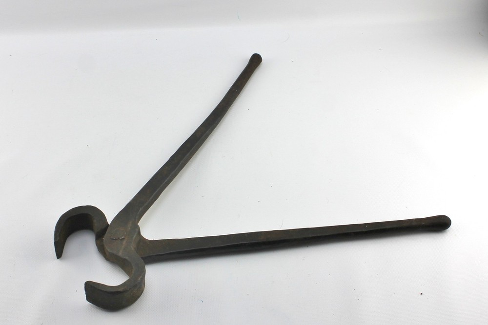 Vintage Blacksmith Nippers Farrier Tool 14.5" Hand Pounded Old Set