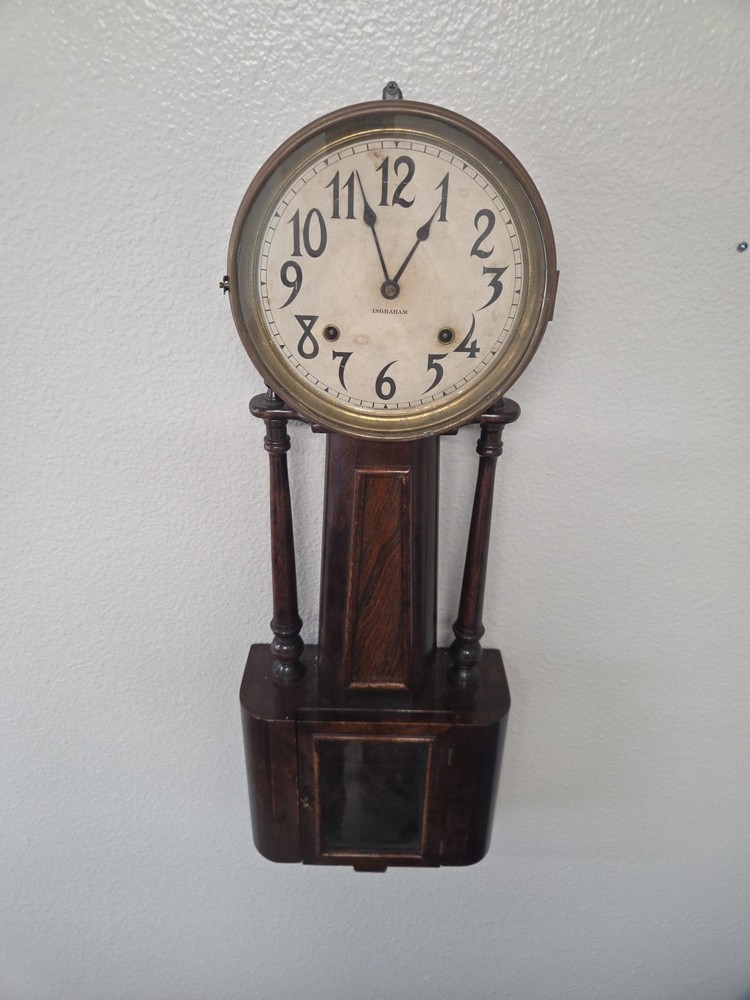 Vijtage Ingraham Banjo Wall Clock 35"