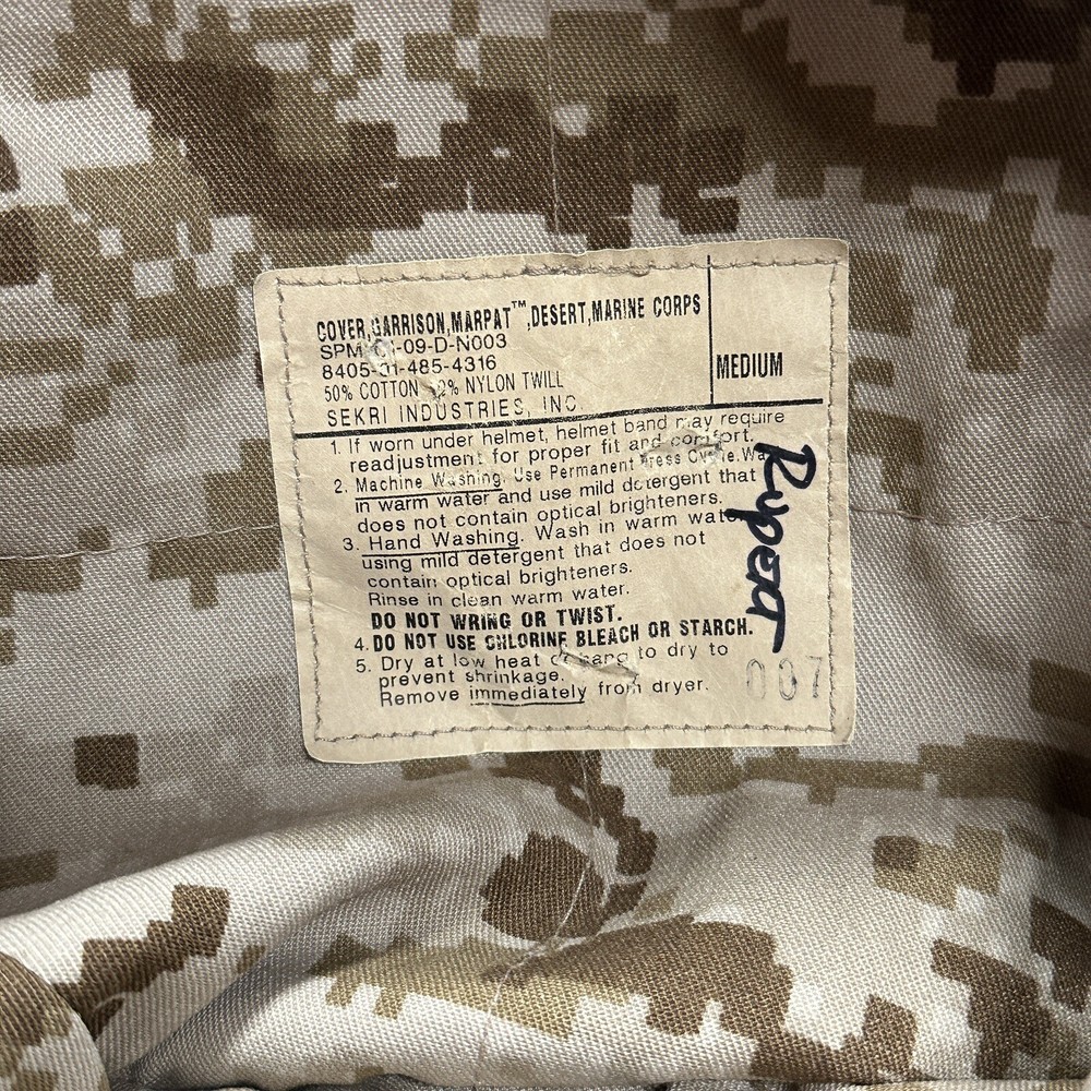 USMC Desert Garrison Marpat Cover Sz Medium