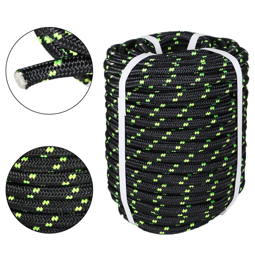 1/2 Inch x 100 FT Braid Polyester Rope 6180lbs Breaking Strong Pulling Rope