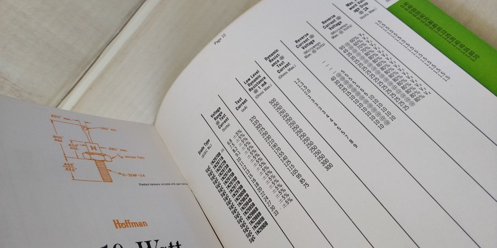 1950s ~ Hoffman ~ 10 Watt Regulators Guide - Usage Charts