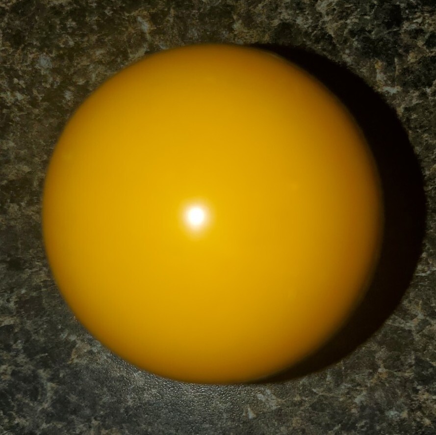 Replacement Pool Ball 1 Ball Solid Yellow Billiard Ball