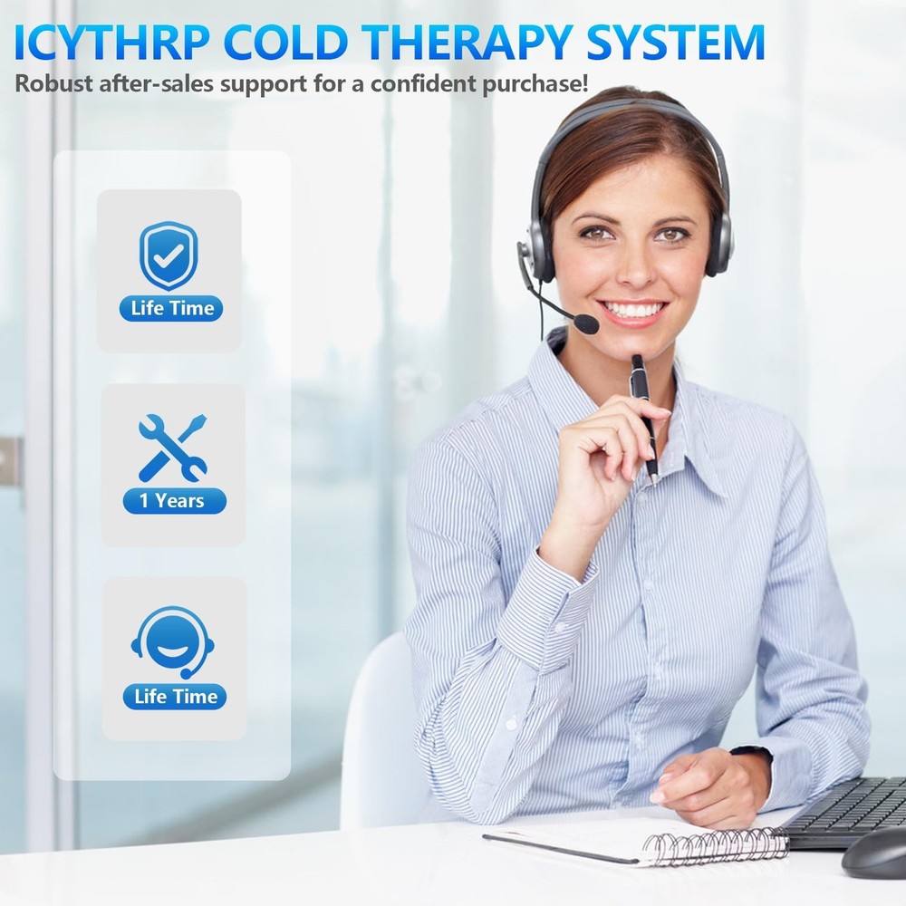 Cold Therapy Machine with Programmable Timer, Portable Ice Machine for Knee A...