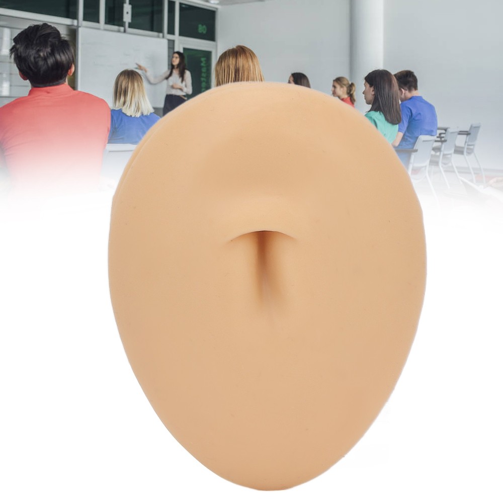 Silicone Navel Model For Piercing Practice Soft Human Belly Button Model New