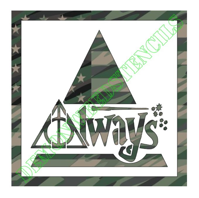 Plastic Stencil - Magic Word (SB147) (10" or 12")