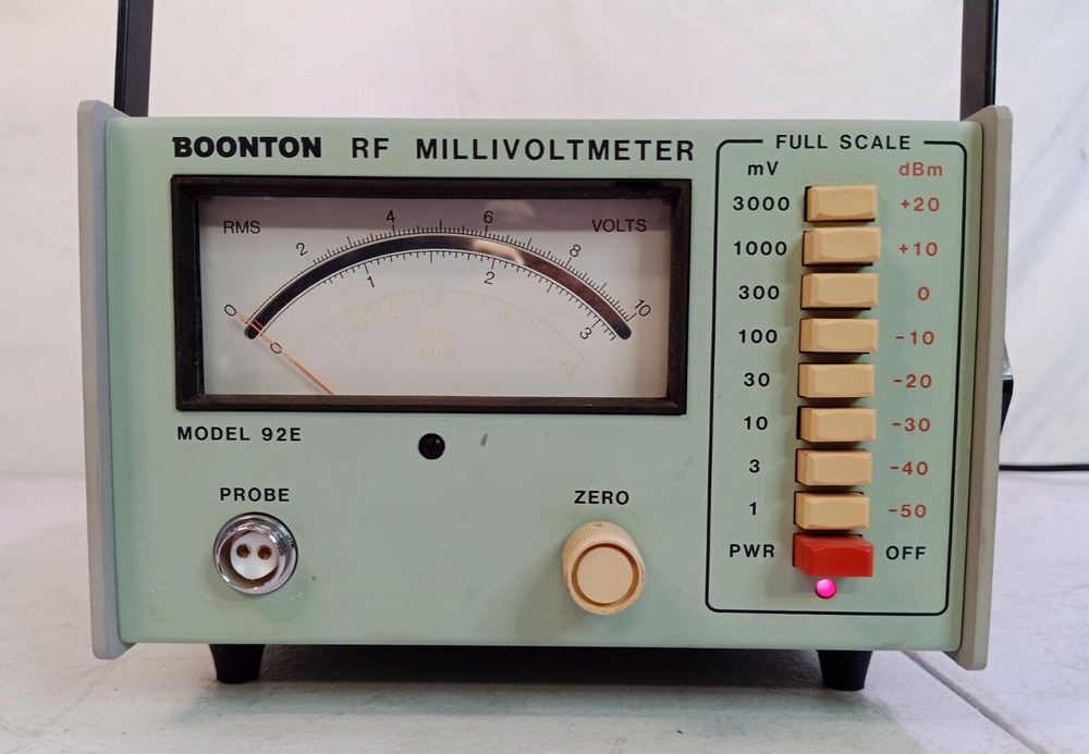 Boonton 92E RF Millivoltmeter - Powers On - No Probe - Untested