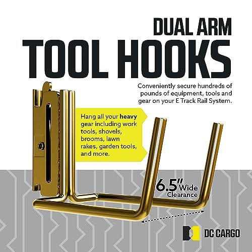 DC Cargo - E Track Tool Hanger E Accessories 6.5" Deep (2 Pack) 2-pack