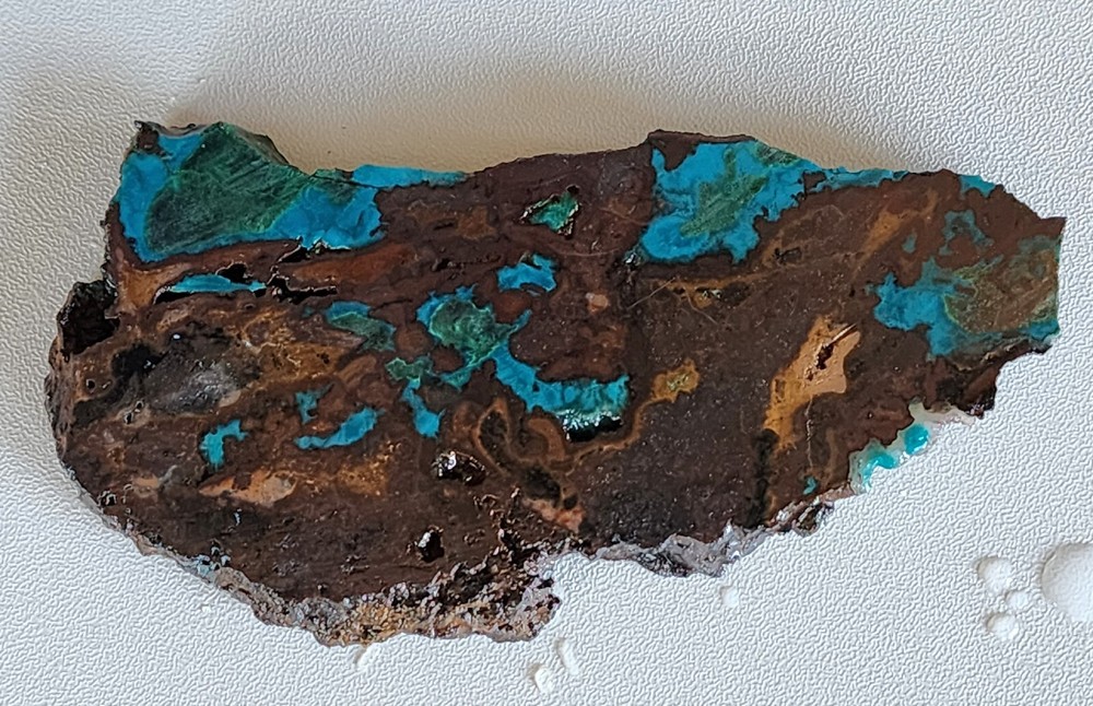 Chrysocolla Malachite Lapidary Slab Chile