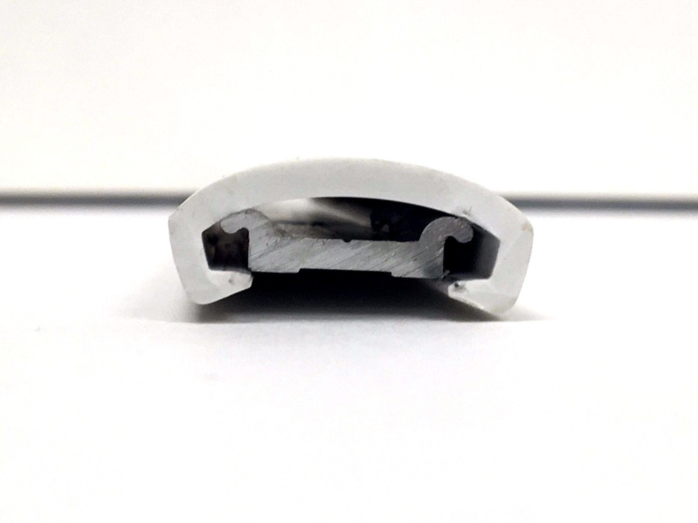 1" Wide White RV Boat Camper Vinyl Trim Molding Flexible Screw Cover