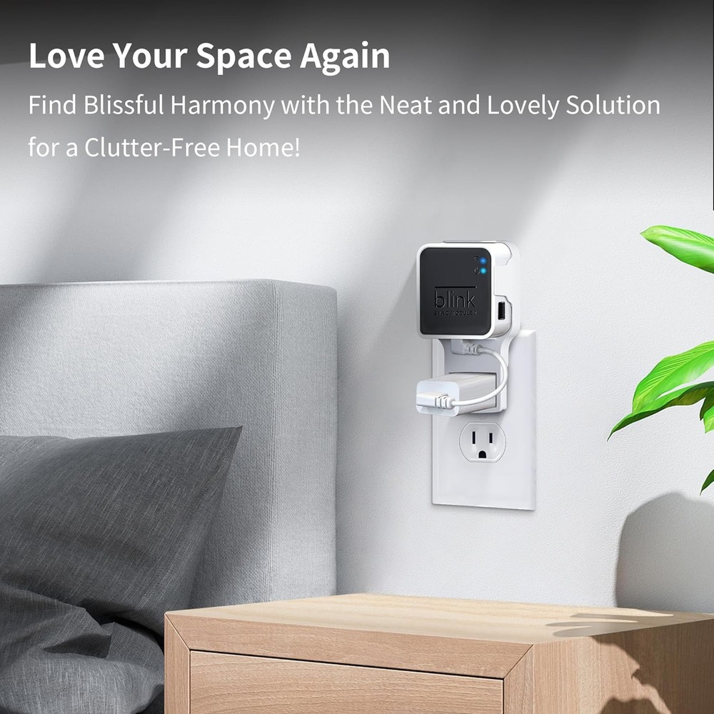 Blink Sync Module 2 Wall Mount + Short Cable – Neat Installation, No Cable Clu