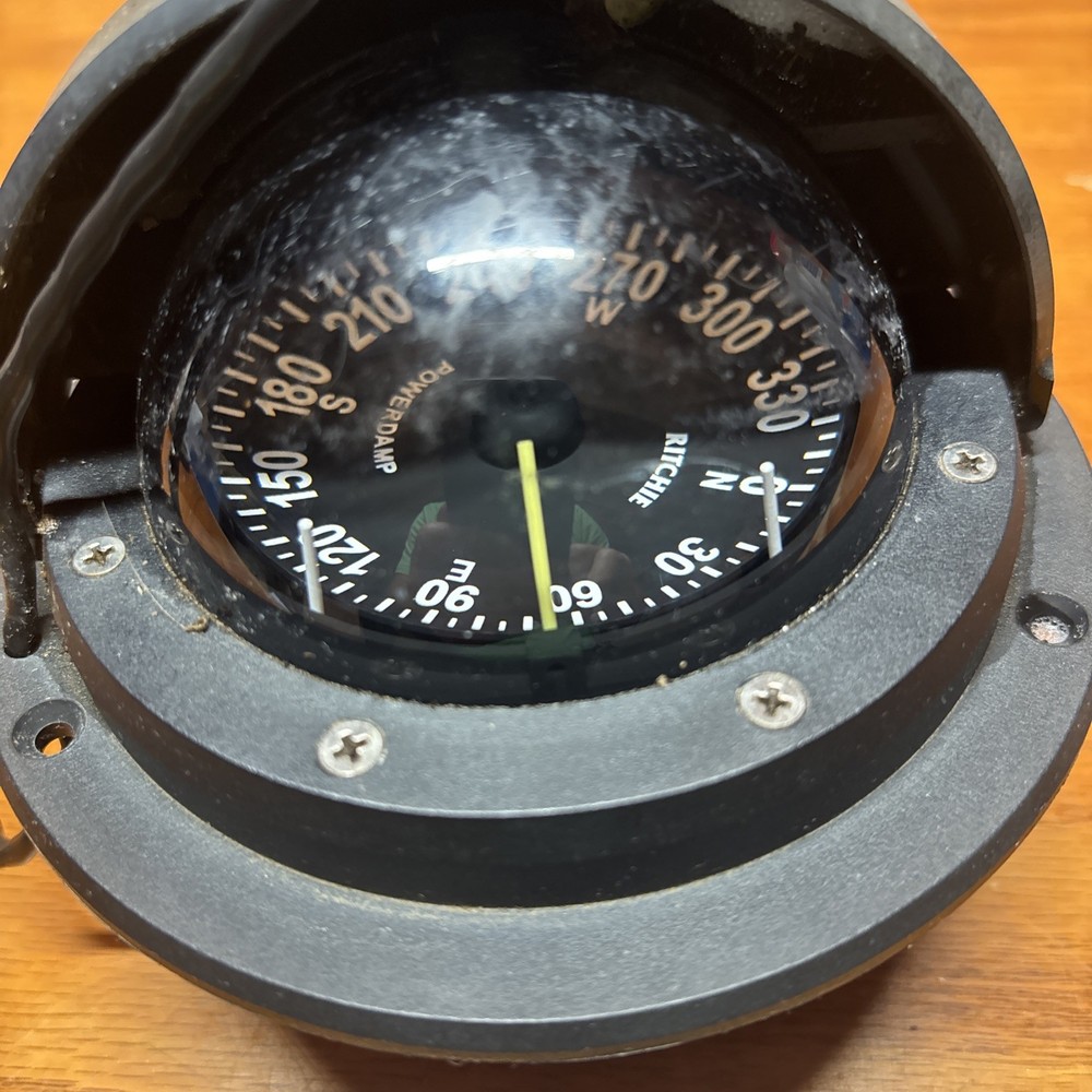 Ritchie Compass, Flush Mount, 3" Dial, Black F-82