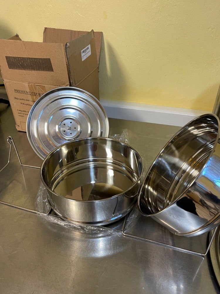Stackable Steamer Insert Pans with Sling for Instant Pot Accessories