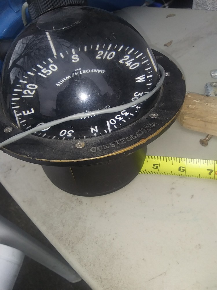 VINTAGE DANFORTH CONSTELLATION  MOUNT COMPASS