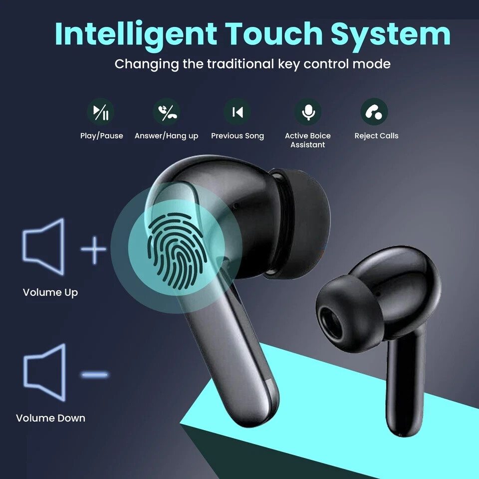 2026 Wireless Bluetooth 5.3 Earbuds Headphones For iPhone Samsung Galaxy Android