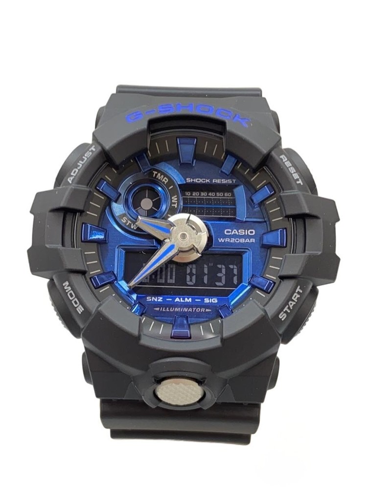 CASIO Quartz Watch G-SHOCK / Digital-Analog / Rubber / Blue / Black