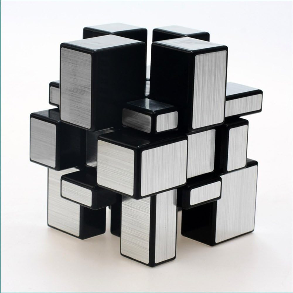 Mirror Speed Magic Cube 3X3 Puzzle for Children & Adults Silver