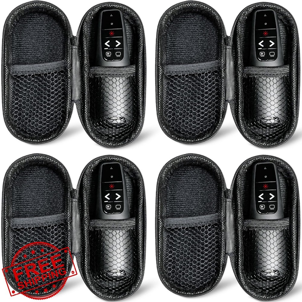 Presentation Clicker Remote, 4 Units with Cases, Wireless PowerPoint