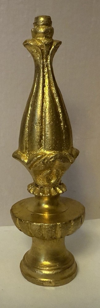Cast Brass Lamp Finial Trophy Style