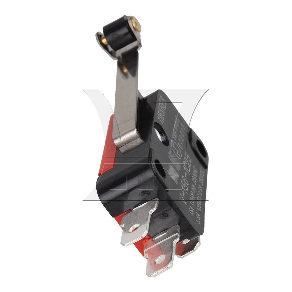 5pcs 220V 15A Micro Limit Switch 3 Foots Long Hinge Roller