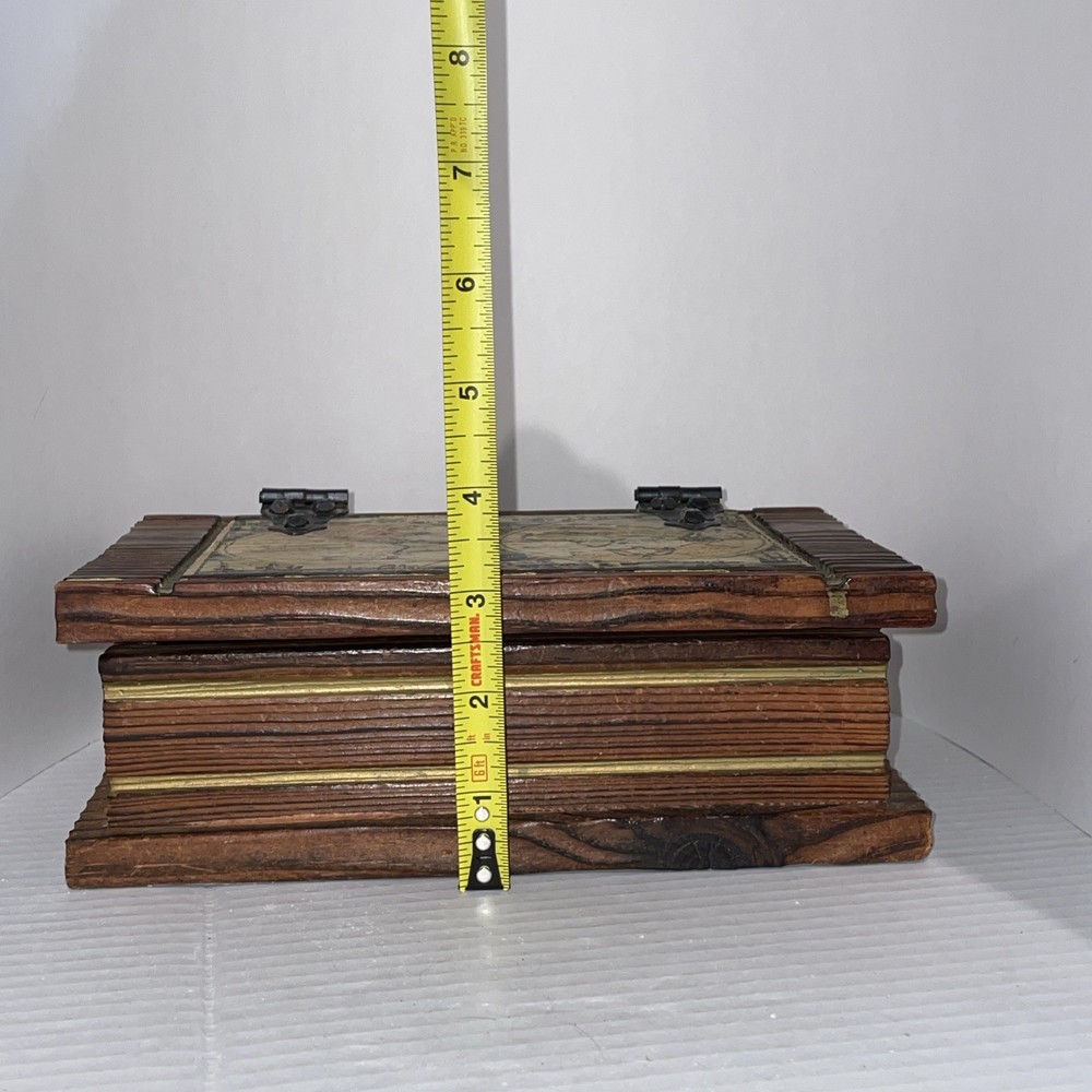 Wood Keepsake World Map Box - Handmade - Large Vintage Gift