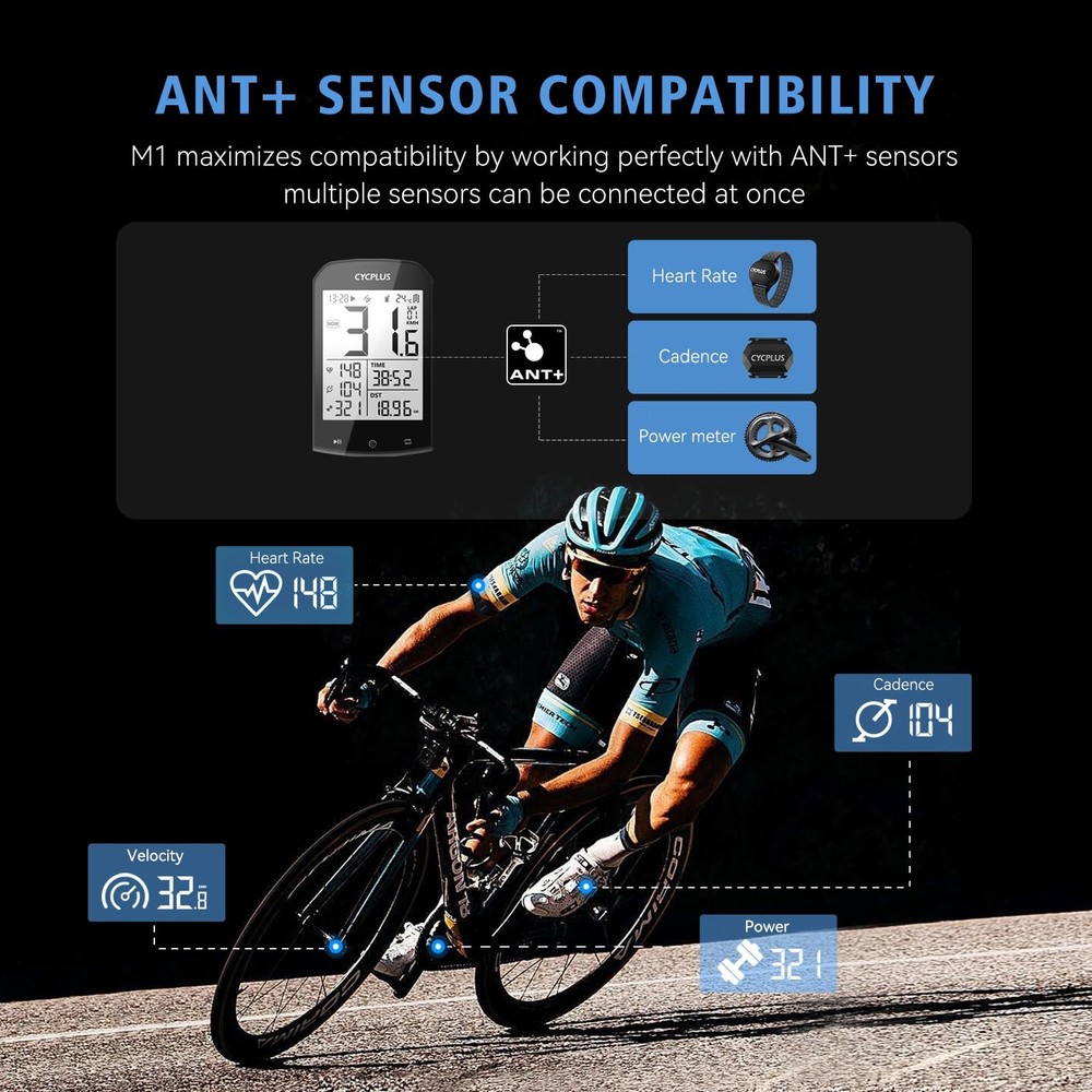 Bike Computer Set Include Speed and Mount, Wireless Bicycle Speedometer Odome...