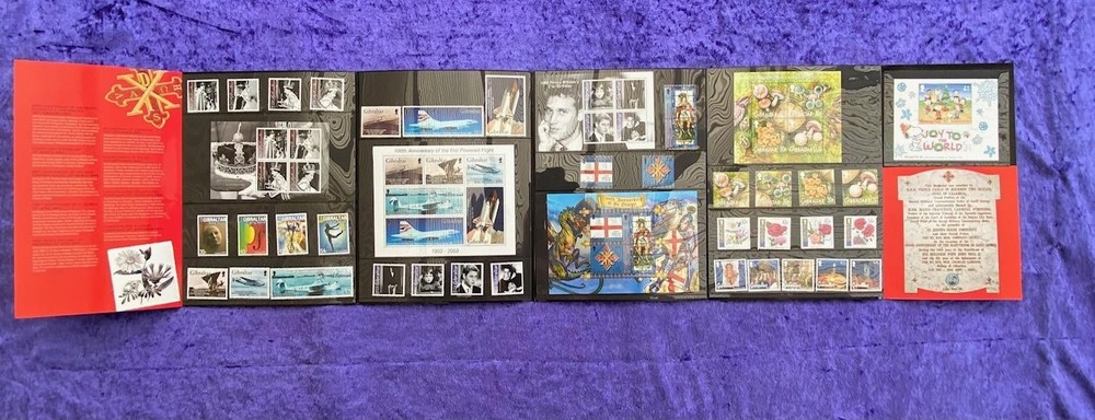 Gibraltar 2003 year stamp mini sheet year book