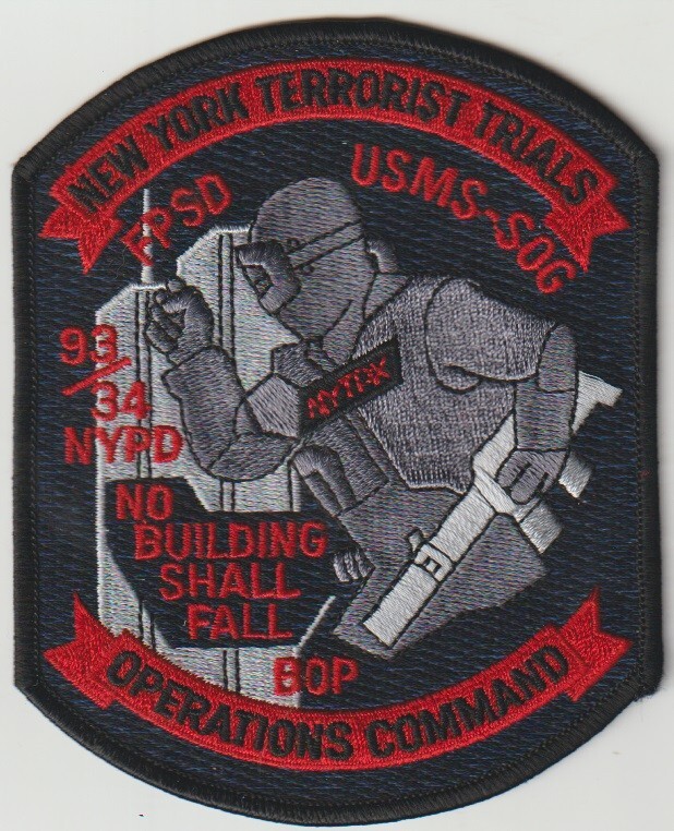 NY Terrorist Trials Operations Command obsolete patch ship from Australia