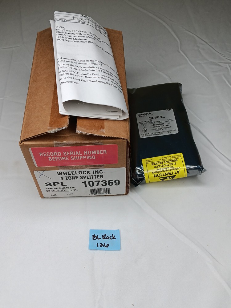 WHEELOCK SPL 107369 4 Zone Splitter Board Module