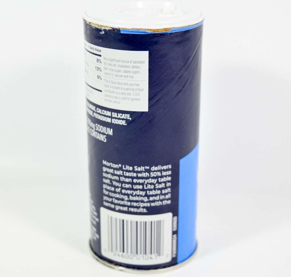1 Morton LITE SALT 50% Less Sodium than Table Salt Iodized 11oz