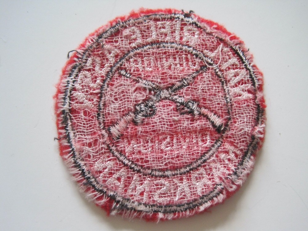 Vintage NRA Junior Division Marksman Patch Red
