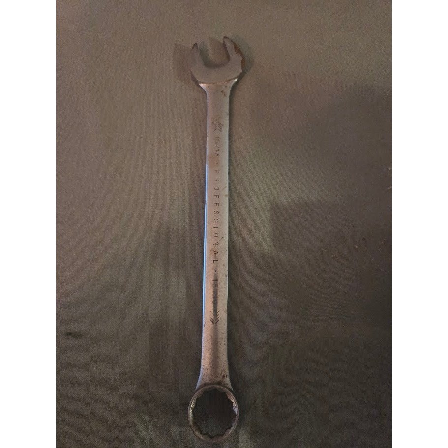 Vintage 15/16 Professional Combination Wrench Long Pattern Tool