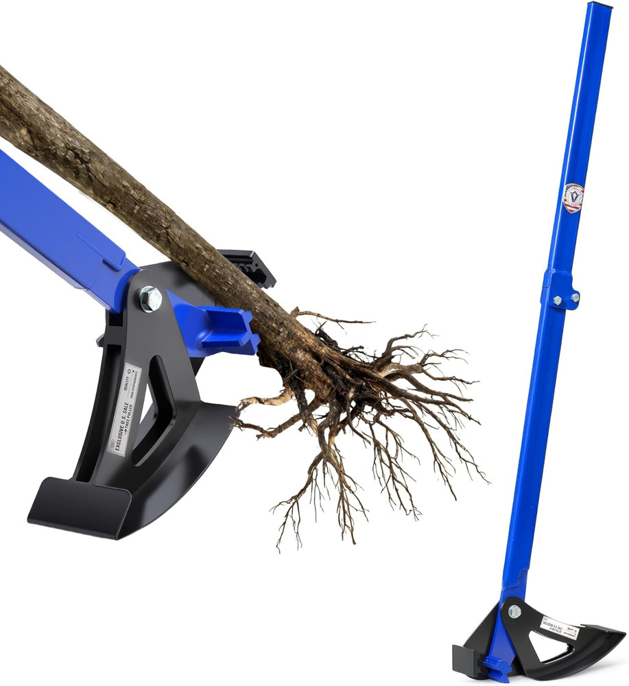 Sapling Puller Tool - Heavy Duty Tree Root Puller for ¼ to 1-3/8" Woody Stems |