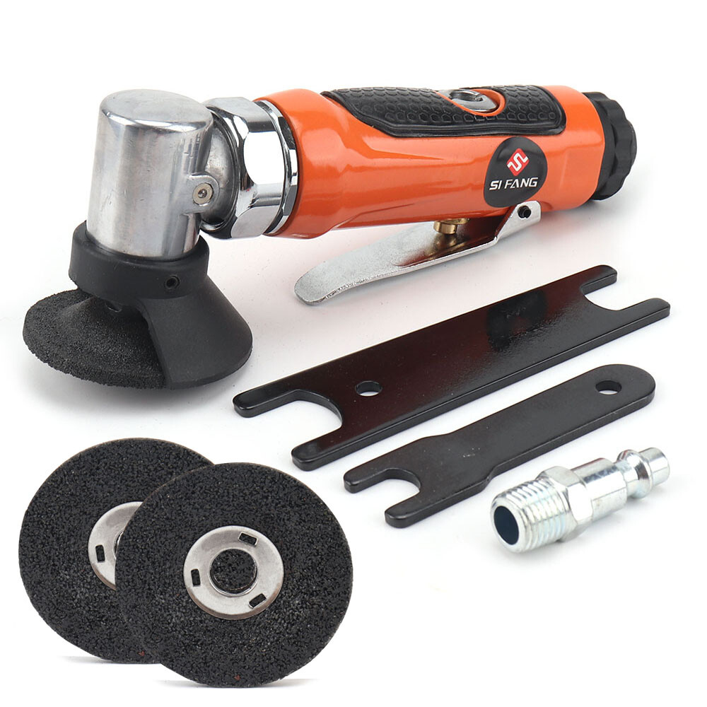 1/4" Mini Air Cut Off Tool Right Angle Grinder Cutter Tools + 2" Grinding Discs