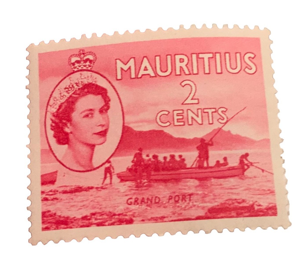 BRITISH MAURITIUS  2 Cent STAMP HINGED VTG