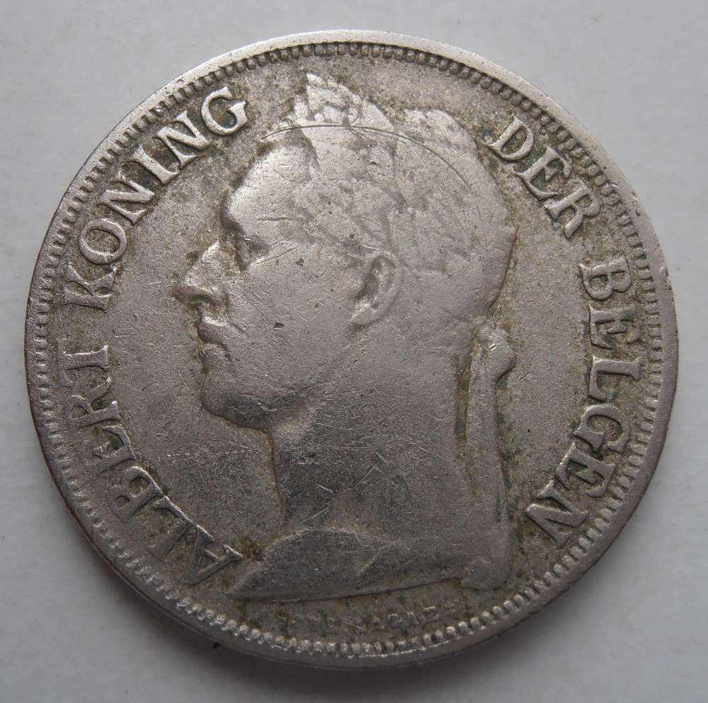 BELGIAN CONGO 1 FRANC 1926 DUTCH TEXT