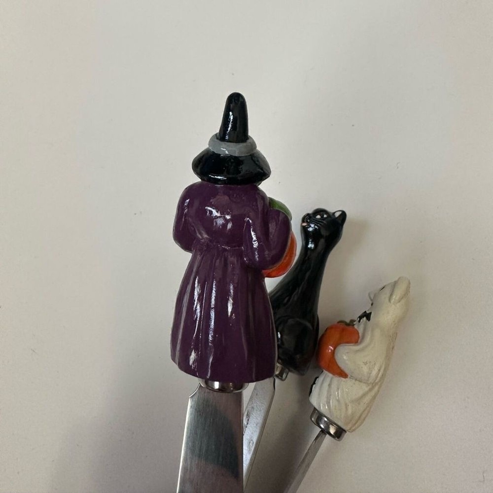 Christopher Radko Halloween Pate Knives Set Vintage