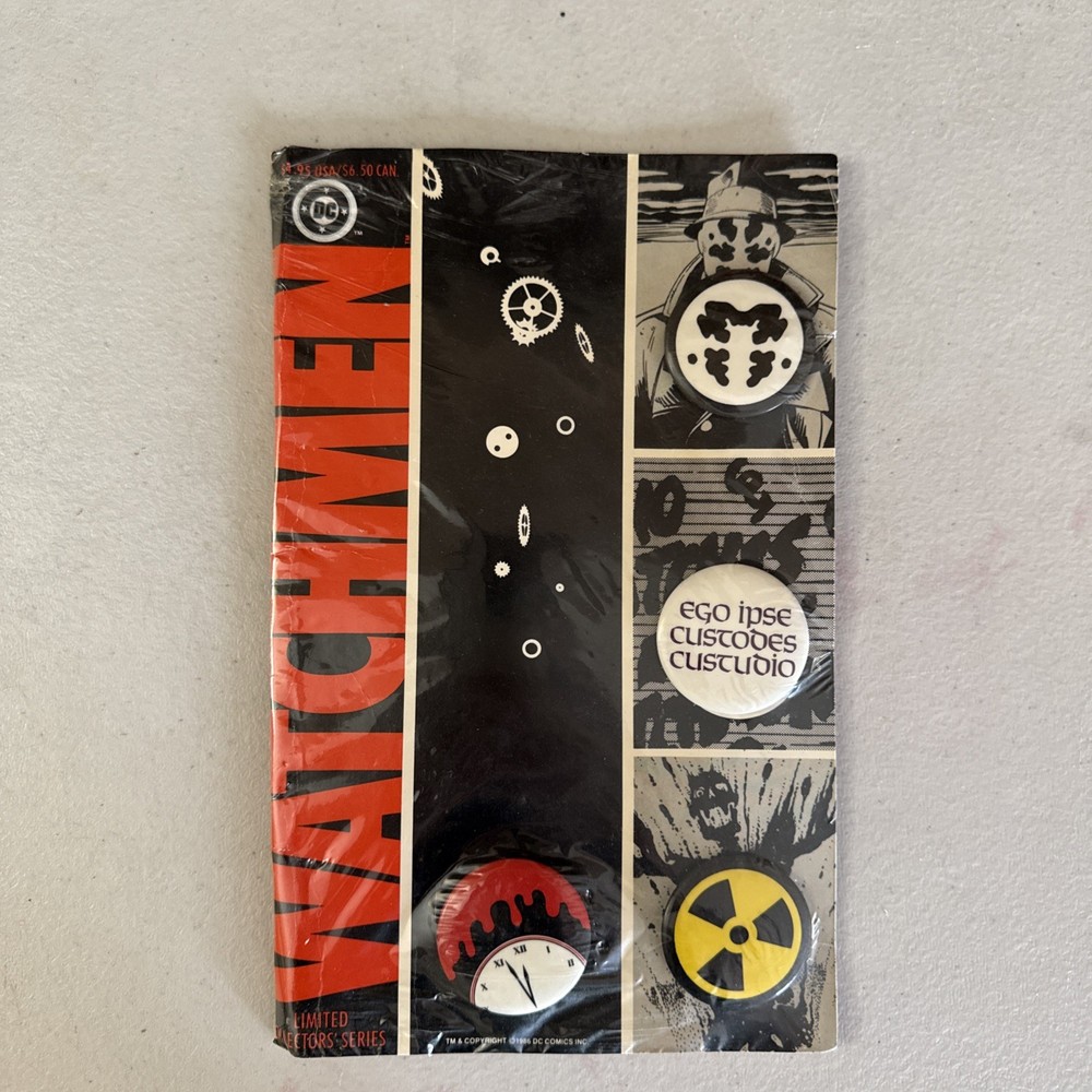 🔥⏰Watchmen Comics Button Set Original 1986 Limited Edition🔥⏰