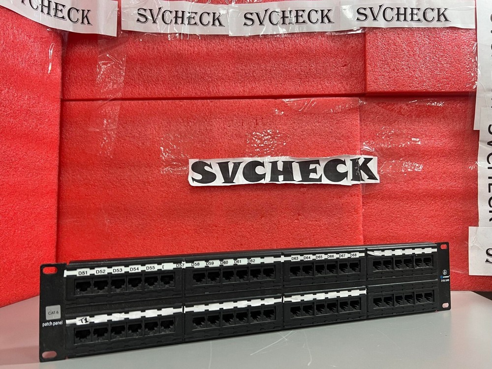 Steren 310-349 Cat 6 48-Port Loaded Patch Panel