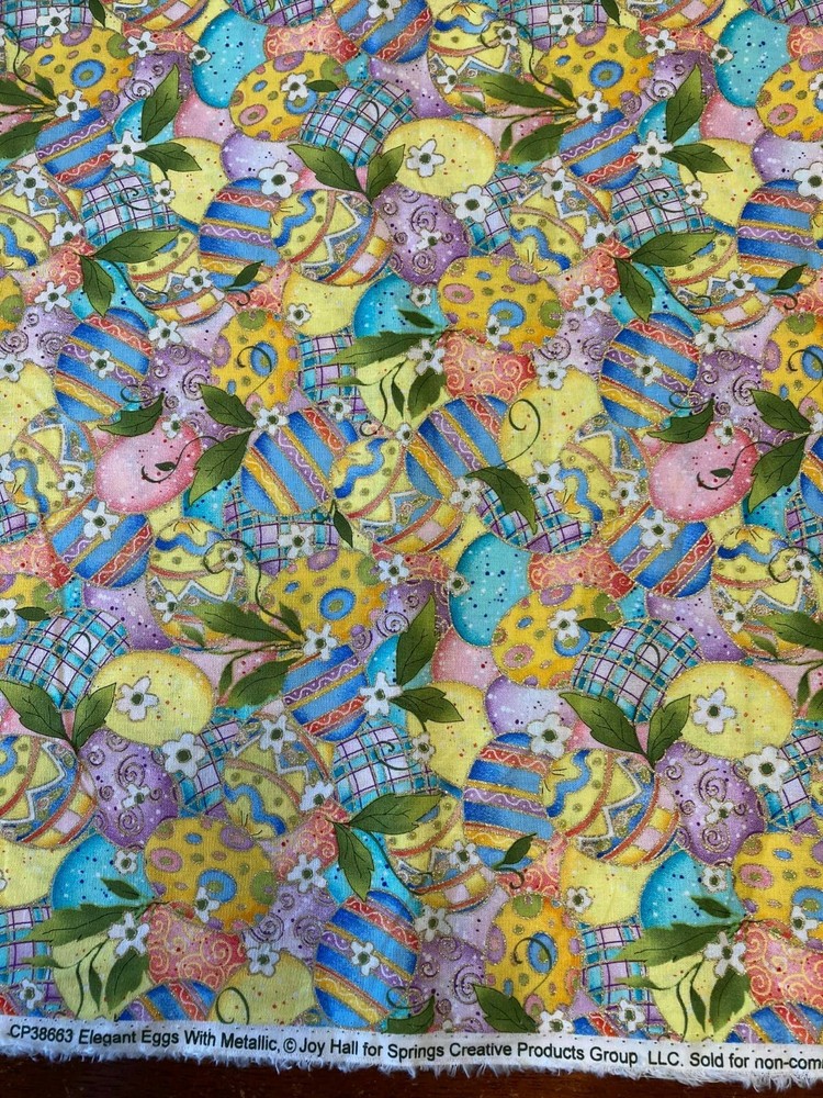 Easter Egg Collage on Easter Background.Pleated.Reuse.Cotton.Mask.