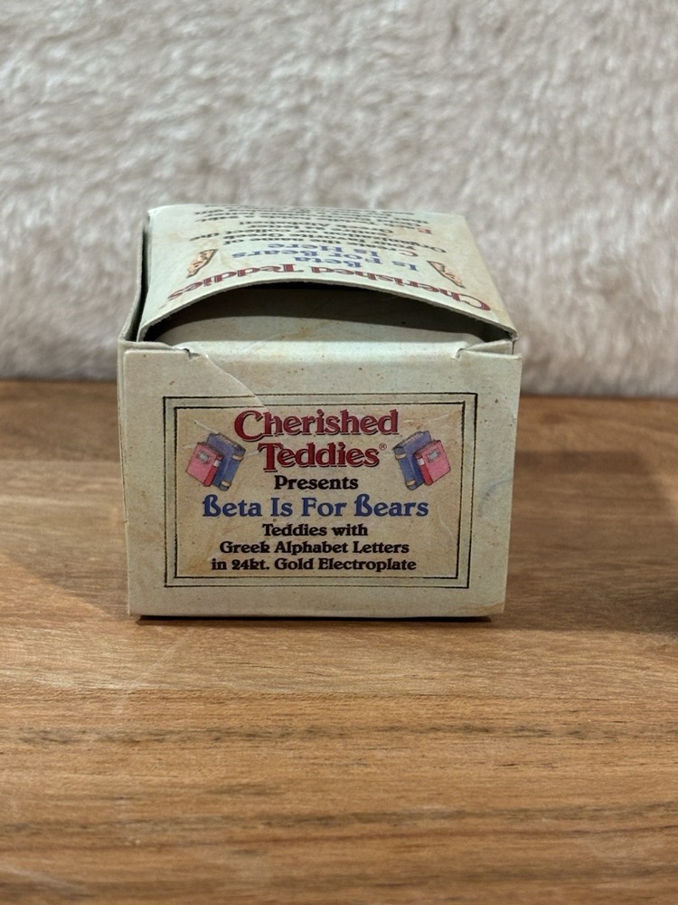 Cherished Teddies BETA “PHI” BEAR by Enesco In Original Box
