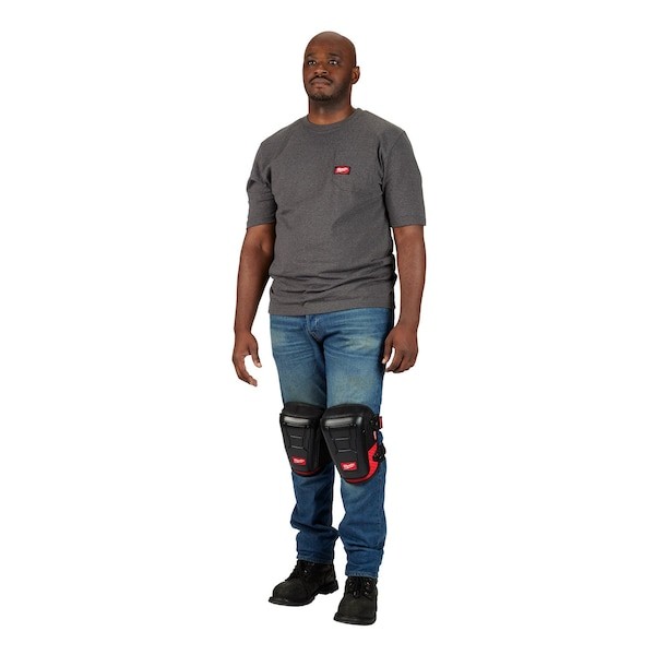Milwaukee Tool 48-73-6030 Performance Knee Pad, Hard Shell, Plastic Pad, Fabric
