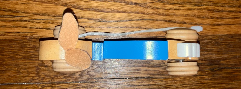 Vintage Beatrix Potter Peter Rabbit Wood Pull Toy