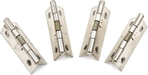 Spring Hinge Self Opening 2" Length Stainless 50mm / 2"